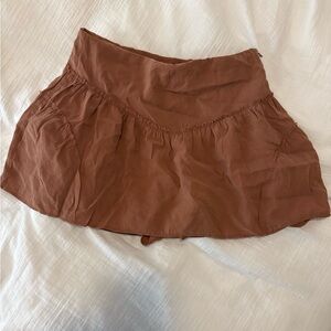Zara Fluid Skort Brown